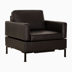 Alba Armchair in Black Leather from Brühl-RQW-1748409