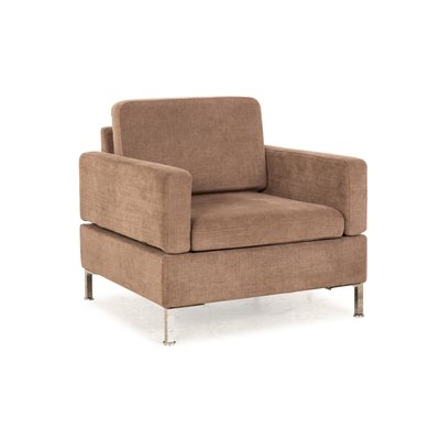 Alba Fabric Armchair in Grey - Brown from Brühl-RQW-2034109