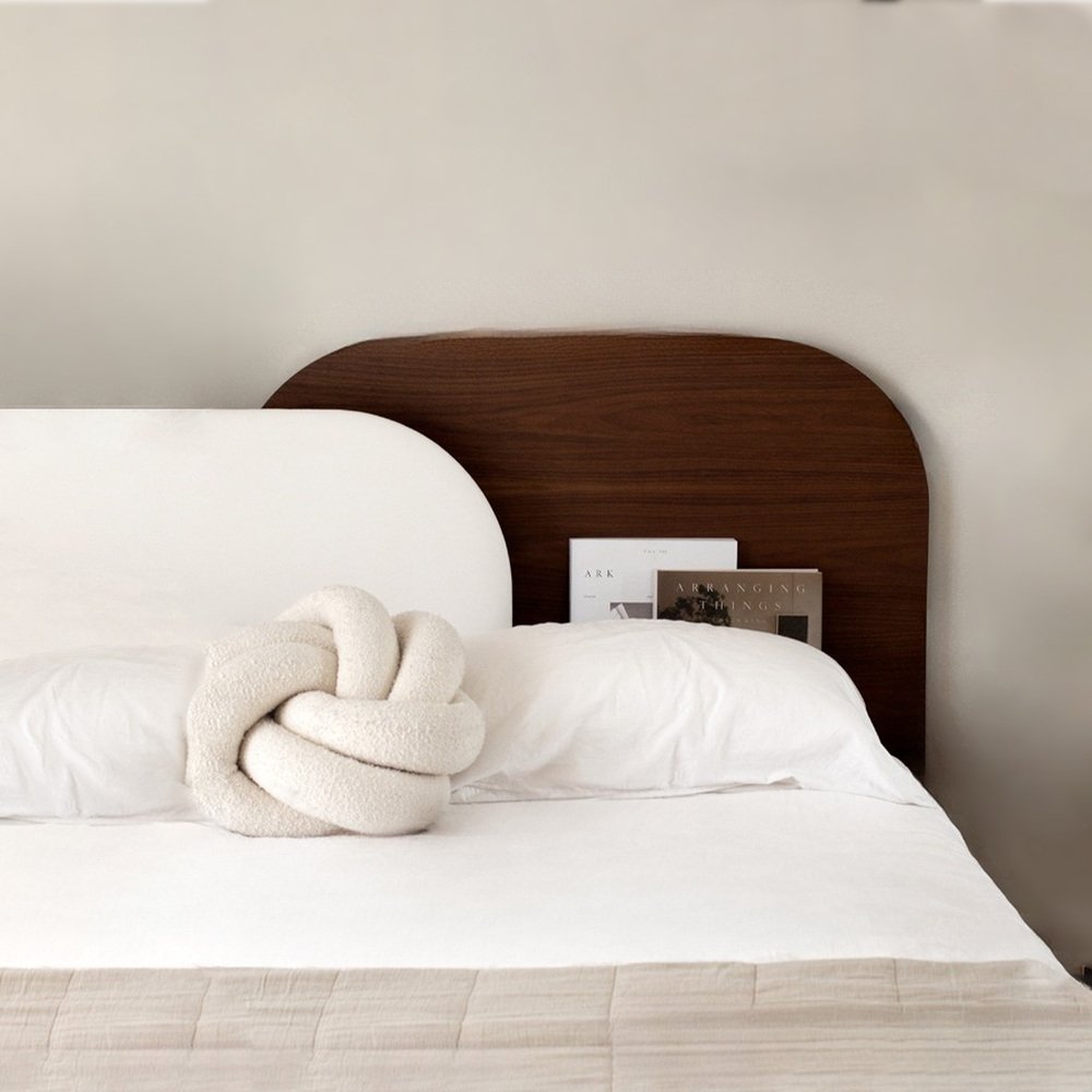 Alba Headboard in Walnut by Daniel García Sánchez for Woodendot