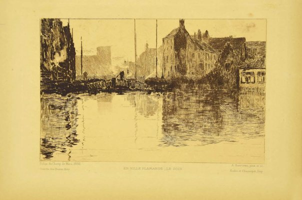 Albert Baertsoen, Landscape, Lithograph, 1892-ZCI-871229