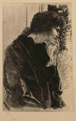 Albert Besnard, Sadness, Etching, 1909-ZCI-2025199