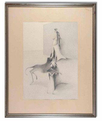 Albert Debois, Untitled, Surrealist Scene, Drawing, 1973-ZCI-1209804