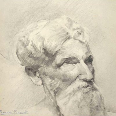 Albert Fernand-Renault, Portrait, Drawing, 1950s-ZCI-1788671