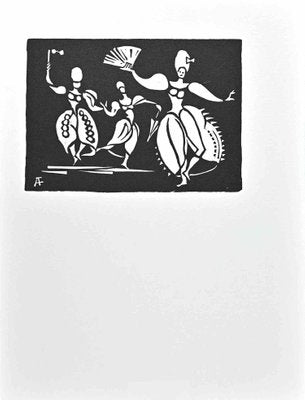 Albert Flocon, Femmes, Linocut, 1987-ZCI-1316533