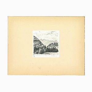 Albert Marquet, Mountains in Canton Grigioni, Lithograph, Early 20th Century-ZCI-893178