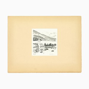 Albert Marquet, Mountains of Canton Grigioni, Lithograph, Early 20th Century-ZCI-890977