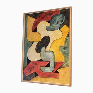 Albert Poizat, Graphic Composition, Painting, Framed-TEP-1720319