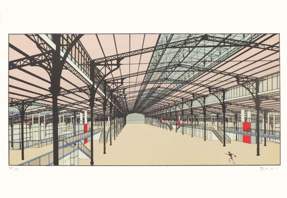 Alberto Bali, La Villette V, Screen Print on Wove Paper-FMZ-1149821