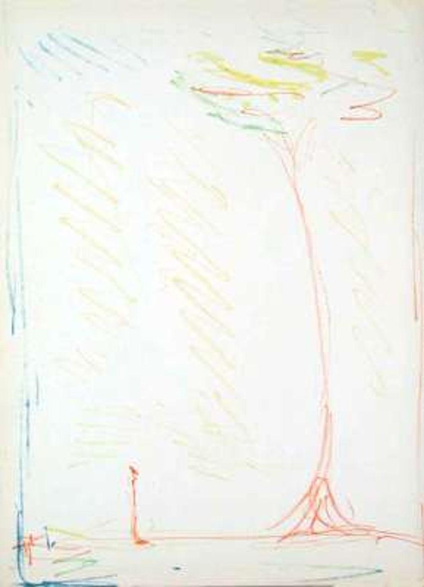 Alberto Giacometti, L'arbre - Verve, 1952, Lithograph on Rivoli Paper