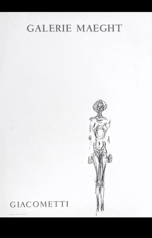 Alberto Giacometti, Nude, Original Lithograph, 1961