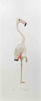 Alberto Mastroianni, Flamingo, Lithograph, 1970s-ZCI-2025096