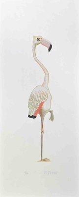 Alberto Mastroianni, Flamingo, Lithograph, 1970s-ZCI-1788620