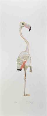 Alberto Mastroianni, Flamingo, Lithograph, 1970s-ZCI-2025094