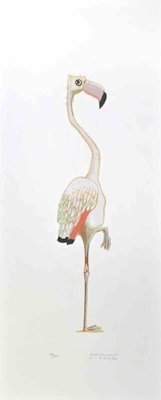 Alberto Mastroianni, Flamingo, Lithograph, 1970s-ZCI-1781721