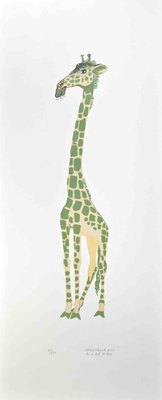 Alberto Mastroianni, Giraffe, Lithograph, 1970s-ZCI-2025095