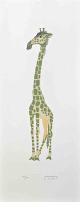 Alberto Mastroianni, Giraffe, Lithograph, 1970s-ZCI-2025097