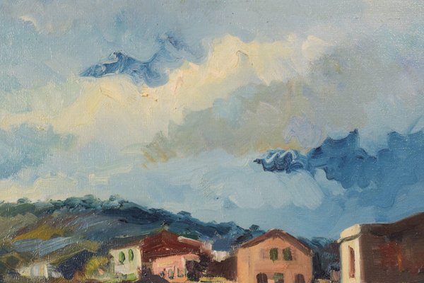 Alberto Muñoz Boquera, Calella De Palafrugell, 1945, Oil on Canvas, Framed-AOI-1106650