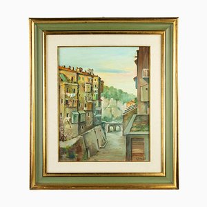 Alberto Sillani, Landscape, Oil on Canvas, Mid-20th Century-ZCI-2029765