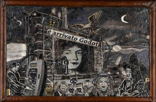 Alberto Sordi, Godot has Arrived, Mixed Media, 2008