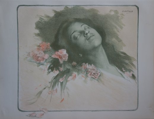 Albine Lithograph by Albert-Émile Artigue, 1897-KHH-544447