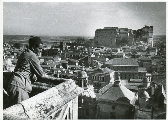 Alcazar in Ruins Civil War Portfolio of 5 Prints, Toledo, Spain, 1936-DYV-701063