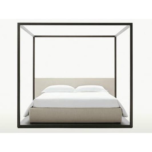 Maxalto ALCOVA storage bed with oak canopy frame