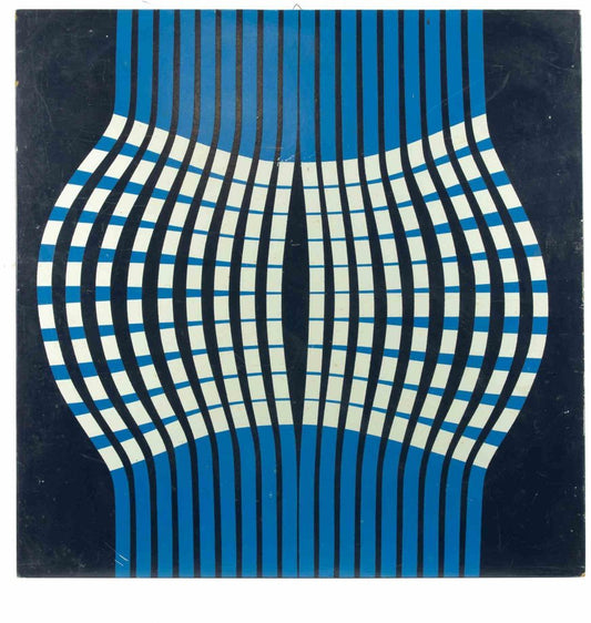 Aldo Moriconi, Geometric Composition, Enamel on Wood, 1967