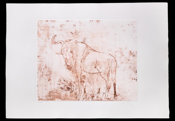 Aldo Pagliacci, Buffalo, Original Etching on Paper, 1971-ZCI-1178797