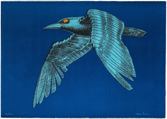 Aldo Turchiaro, The Mechanical Bird, 1980, Lithograph