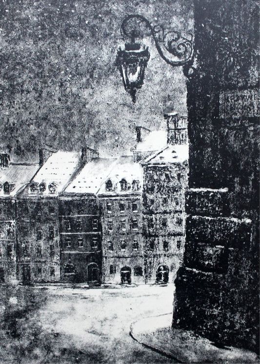 Aleksander Soltan, Warsaw: The Old Town Square, Lithograph on Paper, 1961