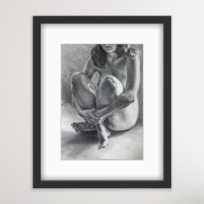 Aleksandra Kalisz, Nude, Pencil Drawing-XHG-1803221