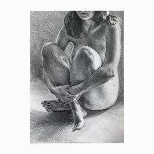 Aleksandra Kalisz, Nude, Pencil Drawing-XHG-1803221