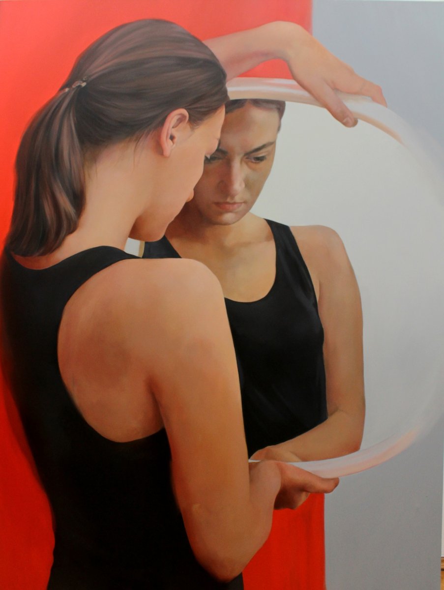 Aleksandra Kolwzan-Garczynska, Ania: A Reflection, 2020, Oil on Canvas