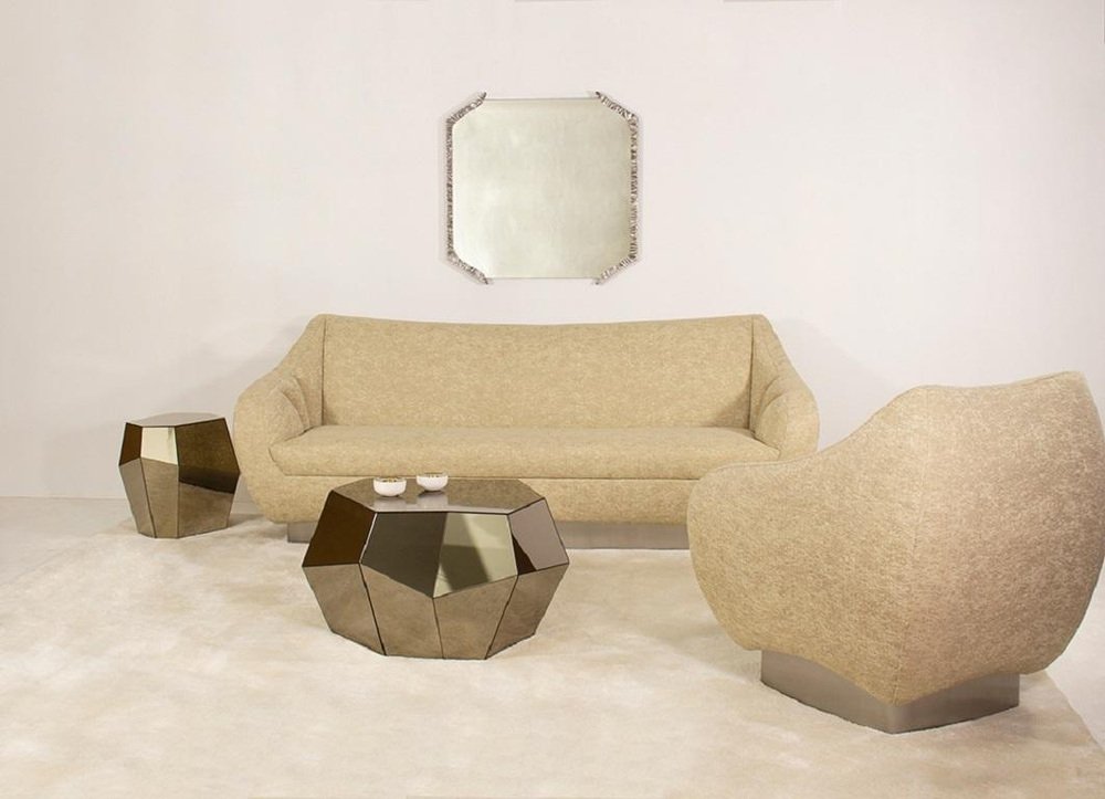 Alentejo Nickel Square Mirror by InsidherLand