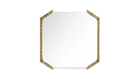 Alentejo Square Mirror in Brass by InsidherLand