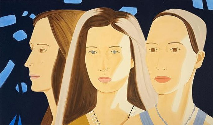 Alex Katz, Trio, 2017, Screen Print in 32 Colors-PLZ-848359