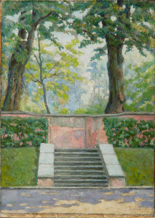 Alexander Yakovlevich Kramarev, Revel, Staircase in Ekaterinental, Oil on Canvas