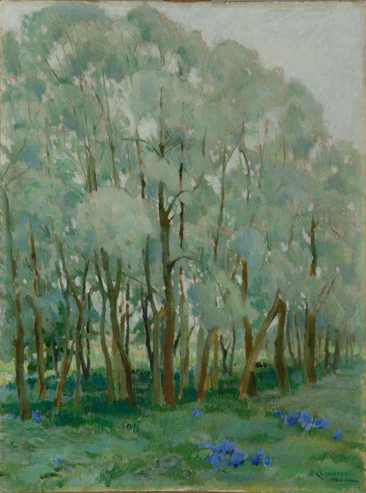 Alexander Yakovlevich Kramarev, Revel, Willows in Ekaterinental, Oil on Plywood