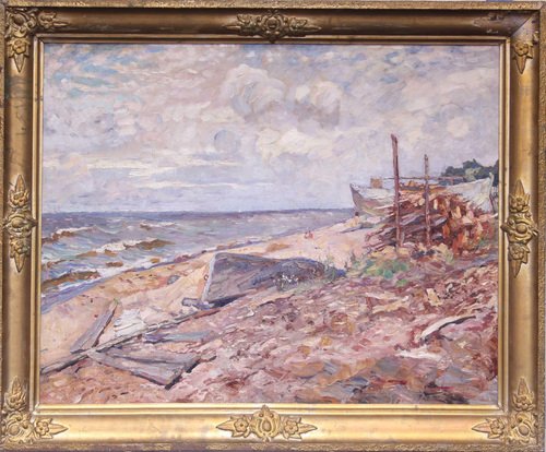 Alexeksev, Seashore, Oil on Canvas