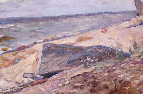 Alexeksev, Seashore, Oil on Canvas