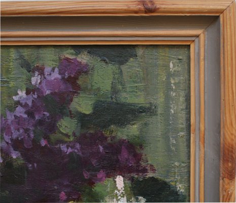 Alfejs Bromults, The Purple Song, 1960, Oil on Cardboard-FNC-2034797