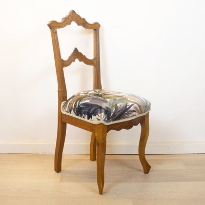 Alfonsin Era Walnut & Upholstered Chair, Spain, 1880-CQZ-1445119