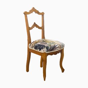 Alfonsin Era Walnut & Upholstered Chair, Spain, 1880-CQZ-1445119