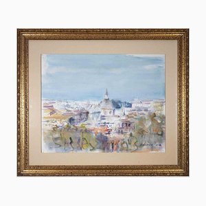 Alfonso Avanessian, View of Rome, Oil on Canvas, 1990s, Framed-ZCI-1761910