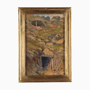 Alfonso Corradi, Landscape Painting, 1916, Oil on Canvas, Framed-VMM-1358403