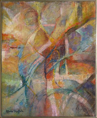 Alfonso Pragliola, Frammenti Tonali, Mixed Media on Raw Jute Canvas, Framed, Italy, 2000s-VHF-1268589