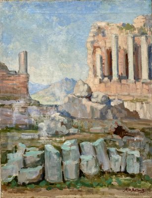 Alfred de Nottbeck, Ruins, Oil Painting-XMH-1756985