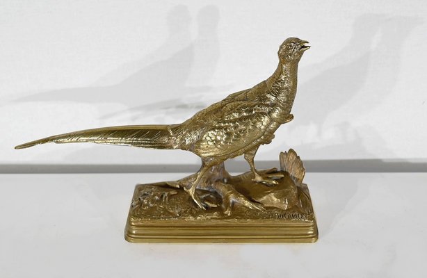 Alfred Dubucand, The Pheasant, Late 19th Century, Bronze-RVK-1395230