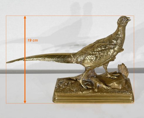 Alfred Dubucand, The Pheasant, Late 19th Century, Bronze-RVK-1395230