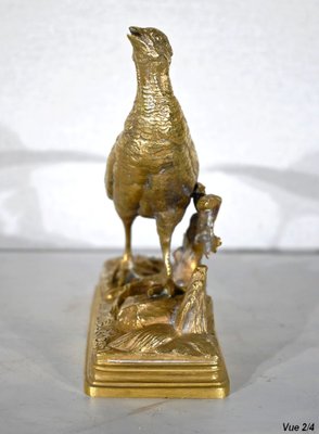 Alfred Dubucand, The Pheasant, Late 19th Century, Bronze-RVK-1395230